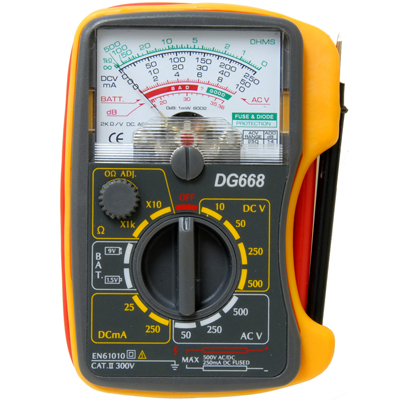 multitester analog